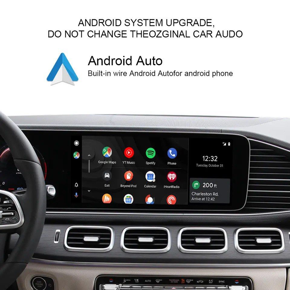 Aftermarket Mercedes MBUX NTG6.0 Wireless CarPlay/Android Auto Android