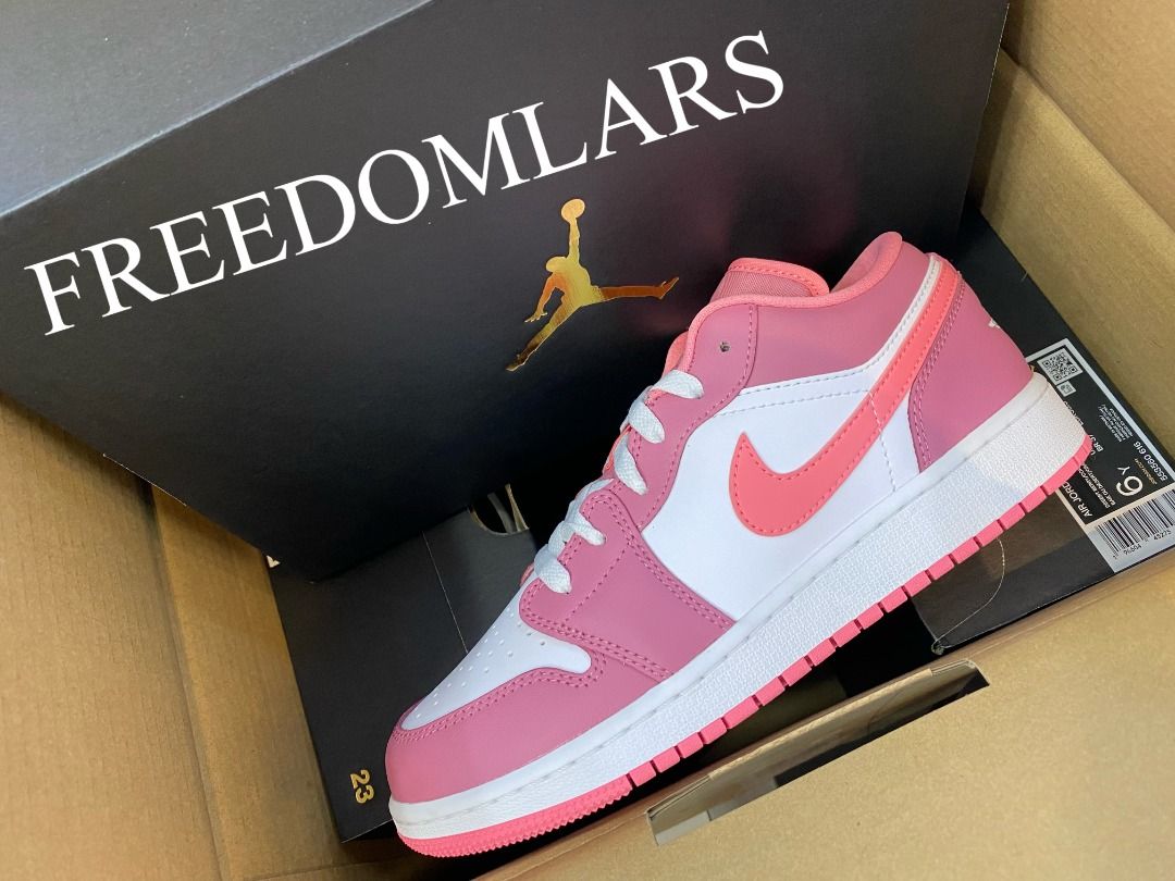 AIR JORDAN 1 LOW 'DESERT BERRY' (GS) 553560616, Women's Fashion
