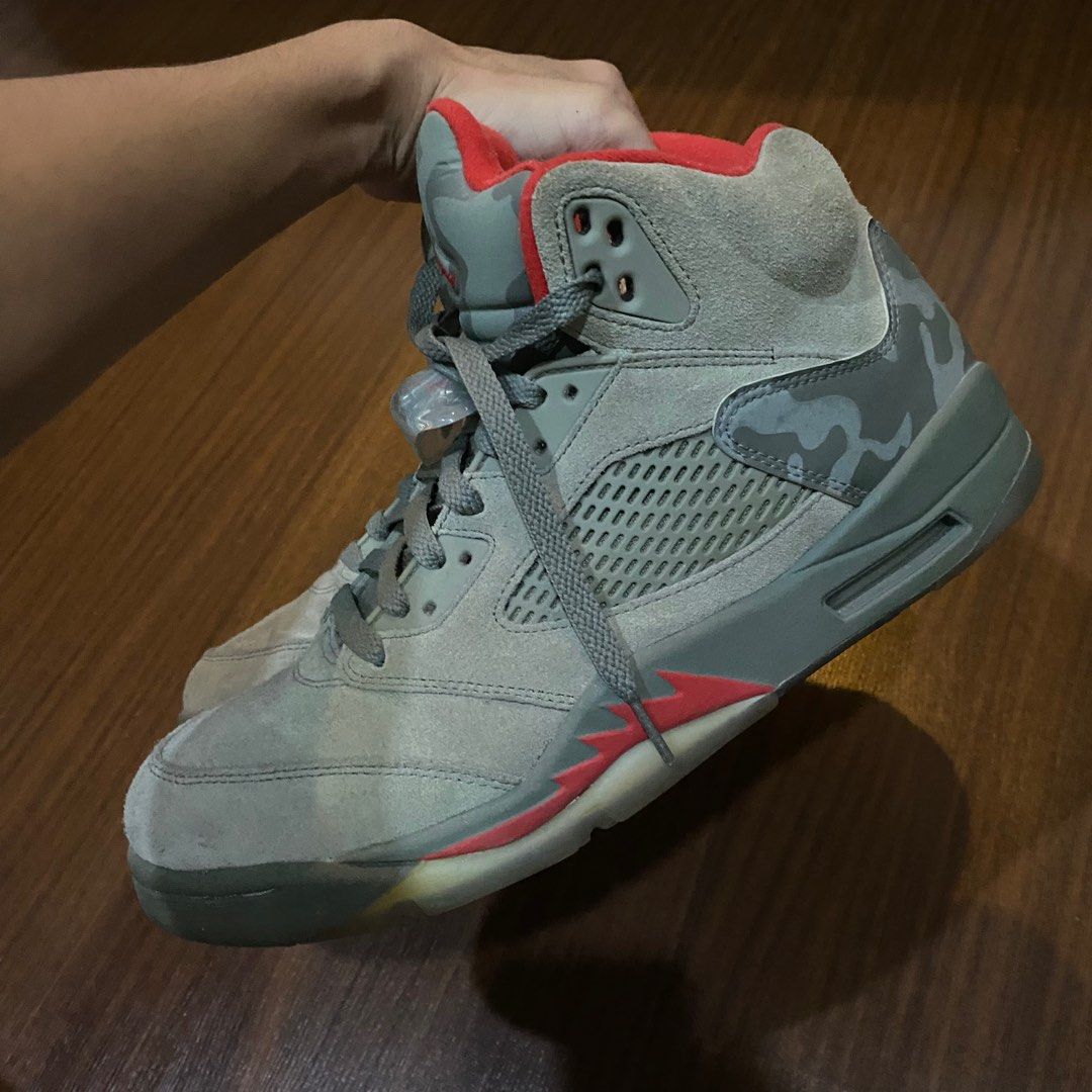 Air Jordan 5 Retro Camo Men s Fashion Footwear Sneakers on