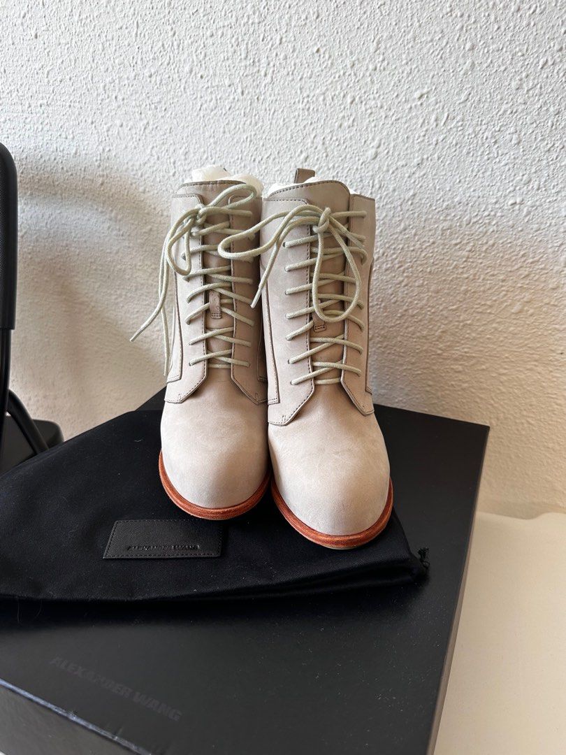 Alexander wang boots Women s Fashion Footwear Boots on Carousell