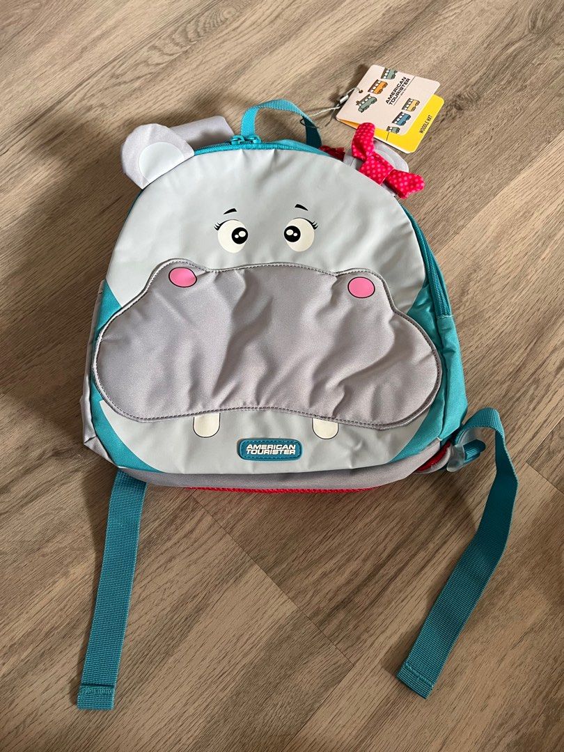 American tourister back to school new arrivals backpack woodle 01 grey hippo