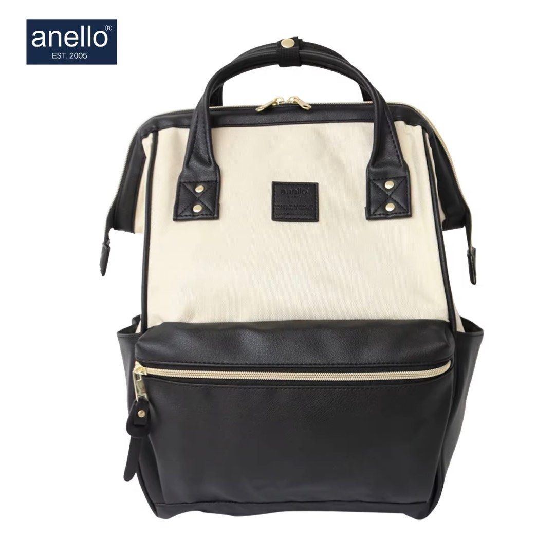 Anello Black and White Backpack Women s Fashion Bags Wallets