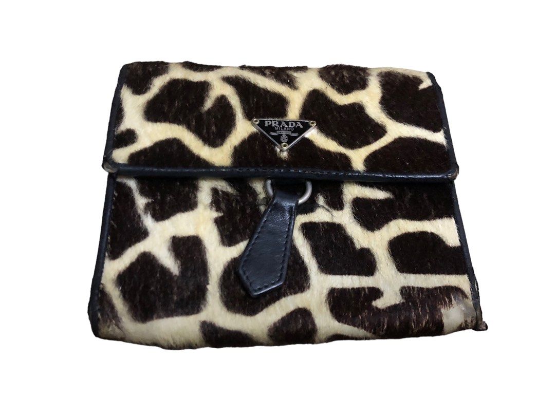 Prada cheetah wallet deals