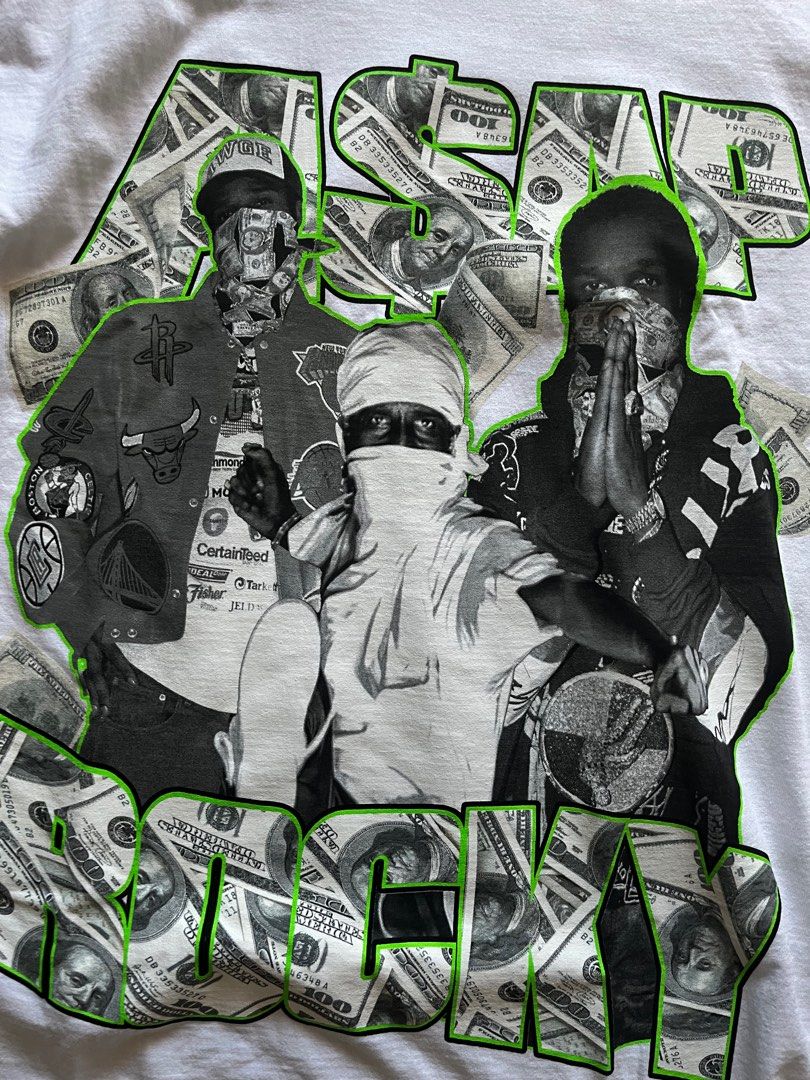 AWGE ASAP ROCKY white tee t shirt