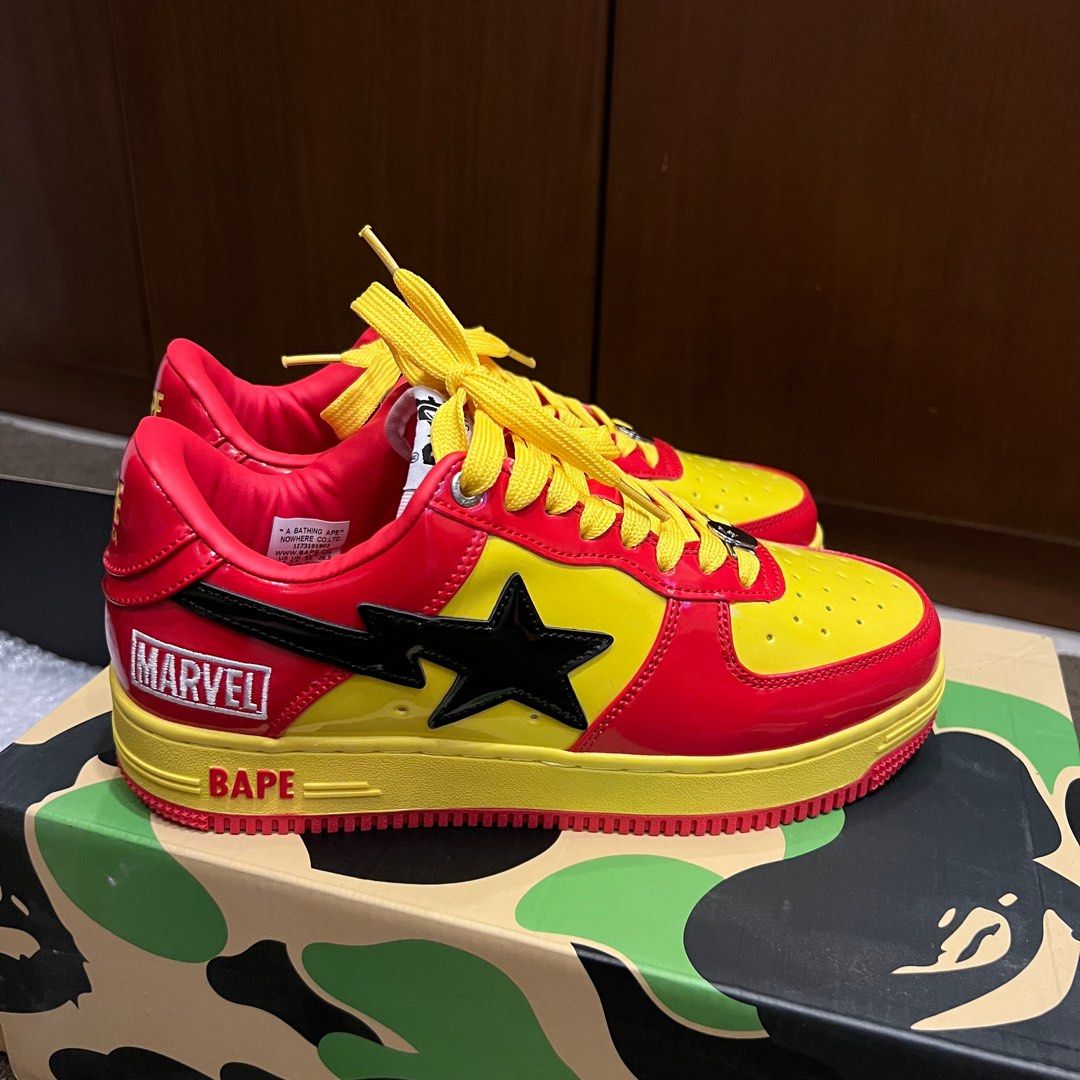 Bapesta Marvel Iron Man, Men's Fashion, Footwear, Sneakers on