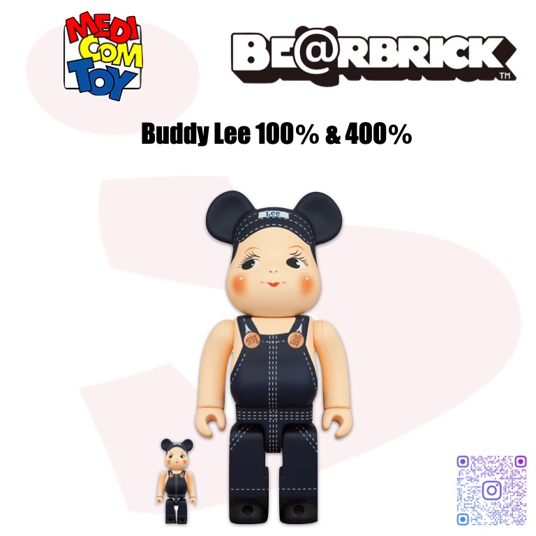 BE@RBRICK Buddy Lee 100％ & 400％ bearbrick, 興趣及遊戲, 玩具