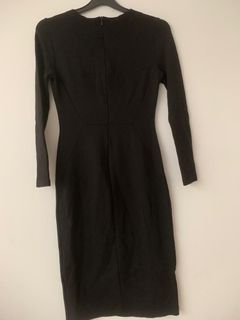 Black dress long size L