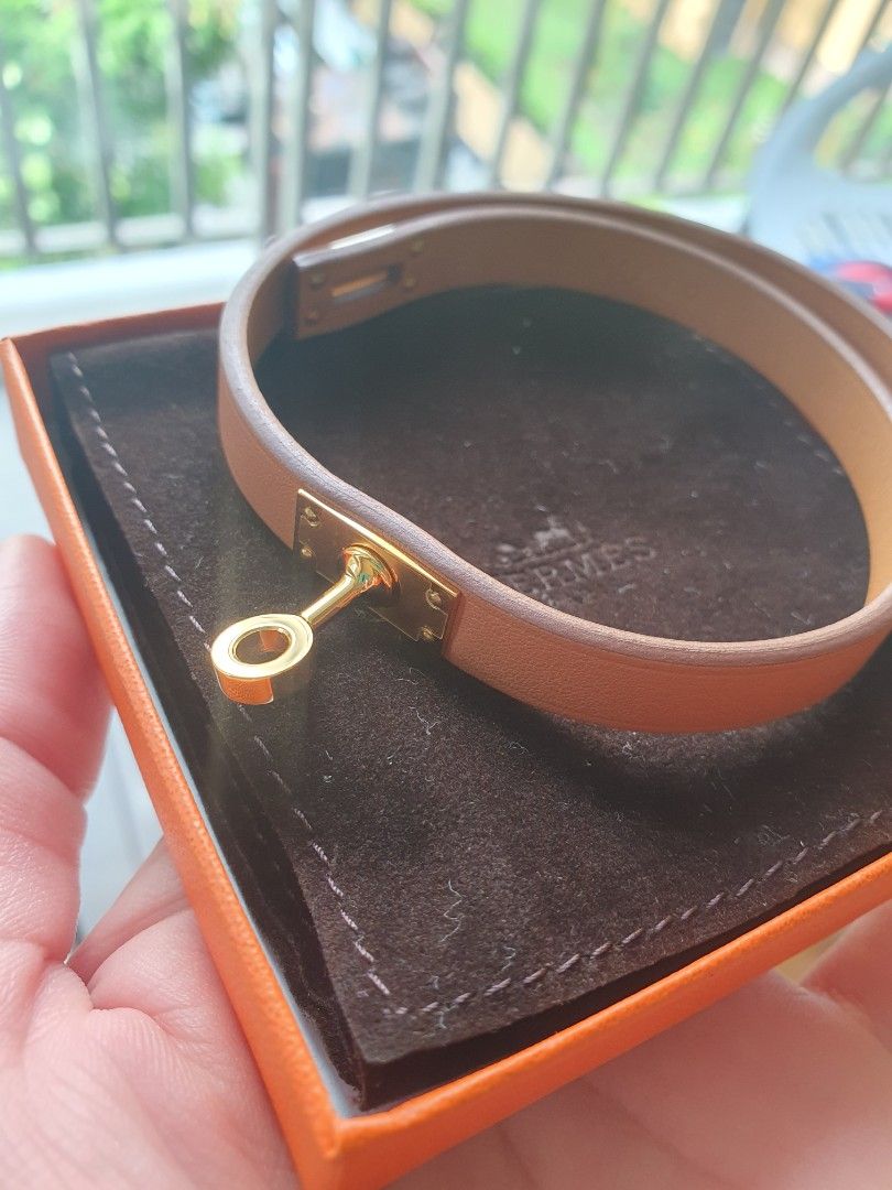 Hermès Kelly Double Tour Leather Bracelet