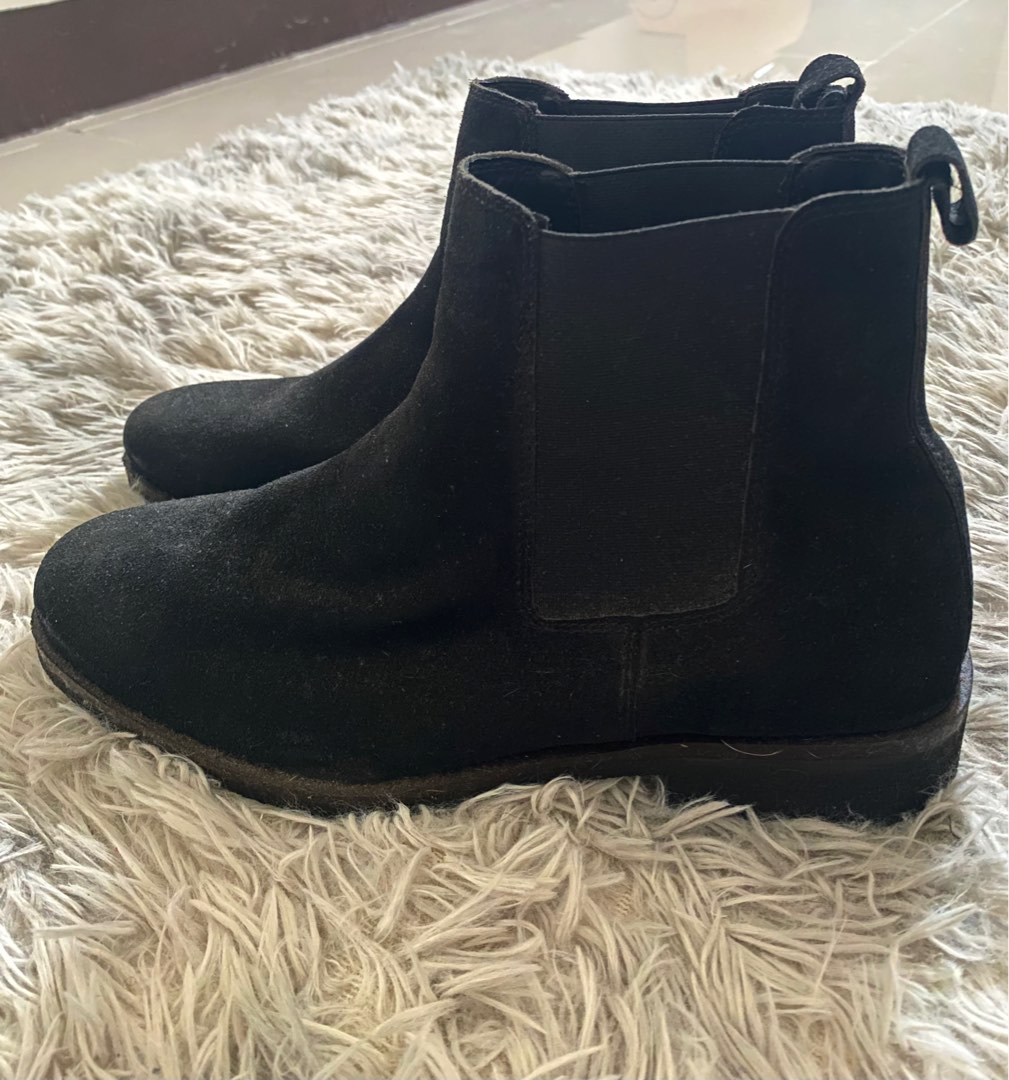 boohooMAN Real Suede Chelsea Boots Men s Fashion Footwear Boots