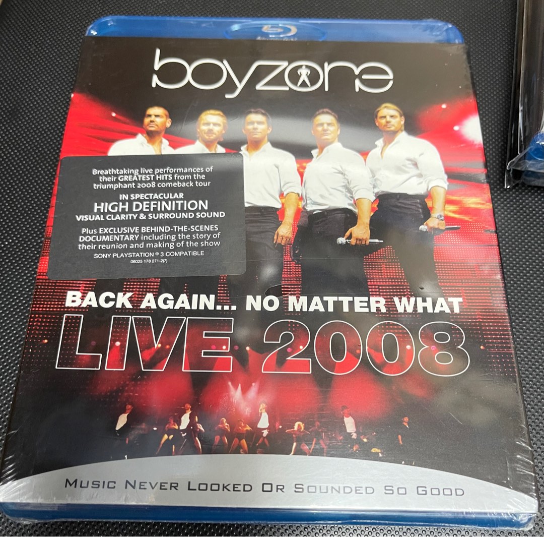 Boyzone blu ray / Boyzone – Back Again... No Matter What Live 2008