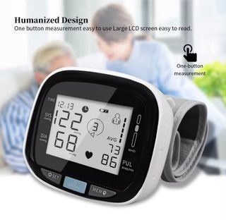 Blood Pressure BP Monitor Wrist type with free Batteries 