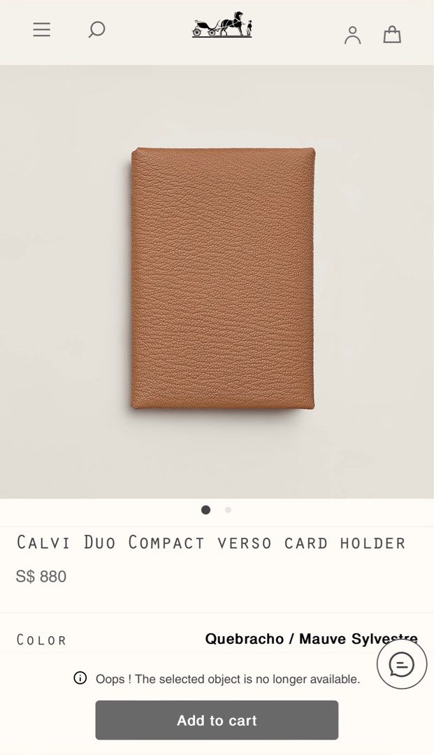 Calvi Duo Compact verso card holder