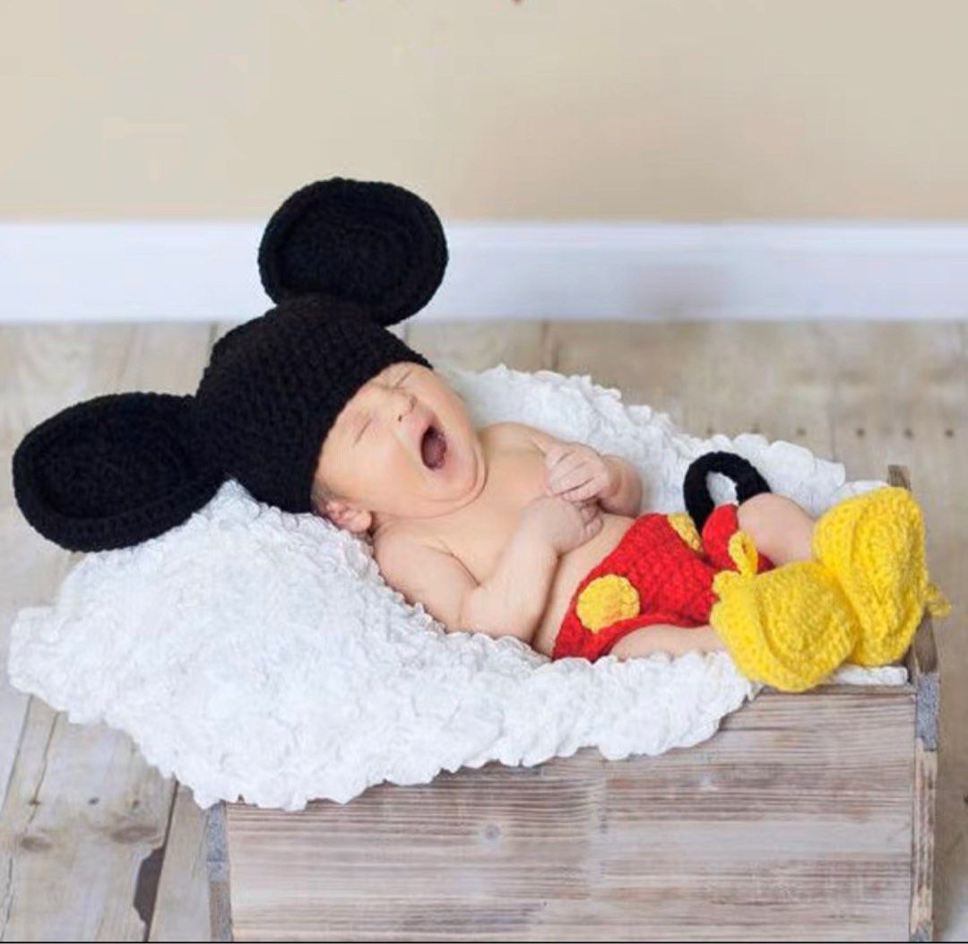 Brand New Mickey 3 Piece Outfit Set for Newborn Baby Babies