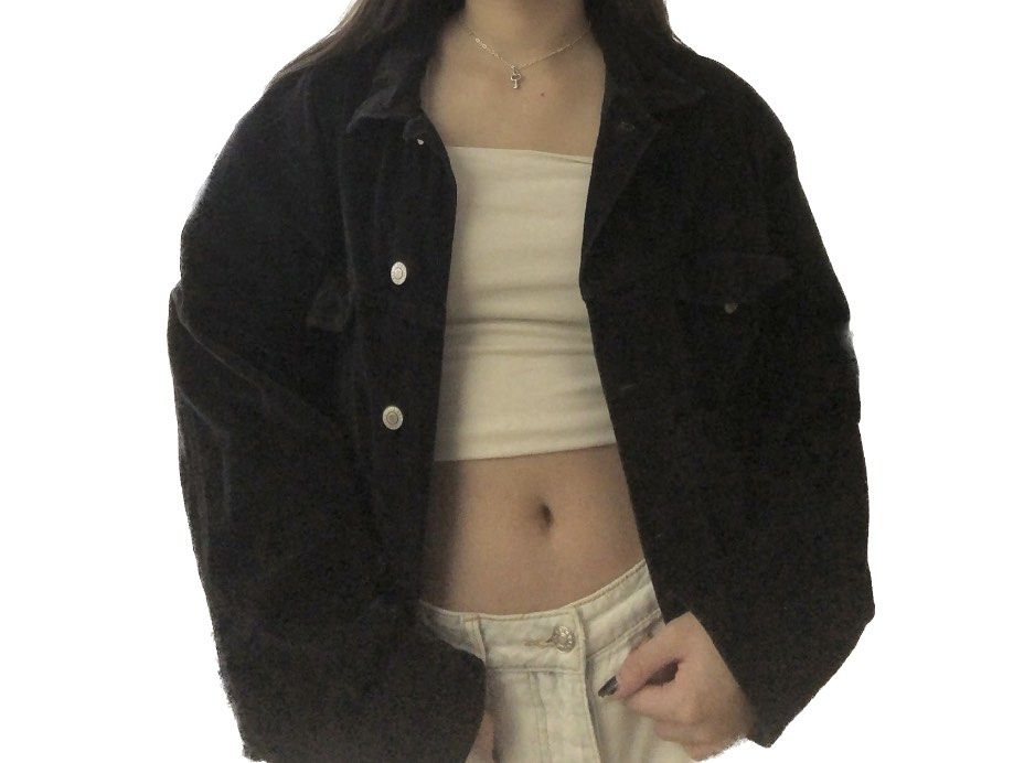 Brandy melville top black corduroy jacket