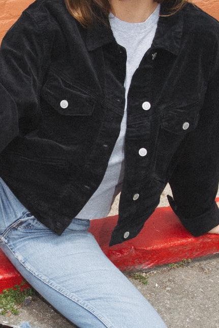 Brandy melville discount black corduroy jacket