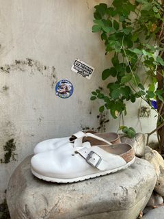 Brikenstok Boston White Leather