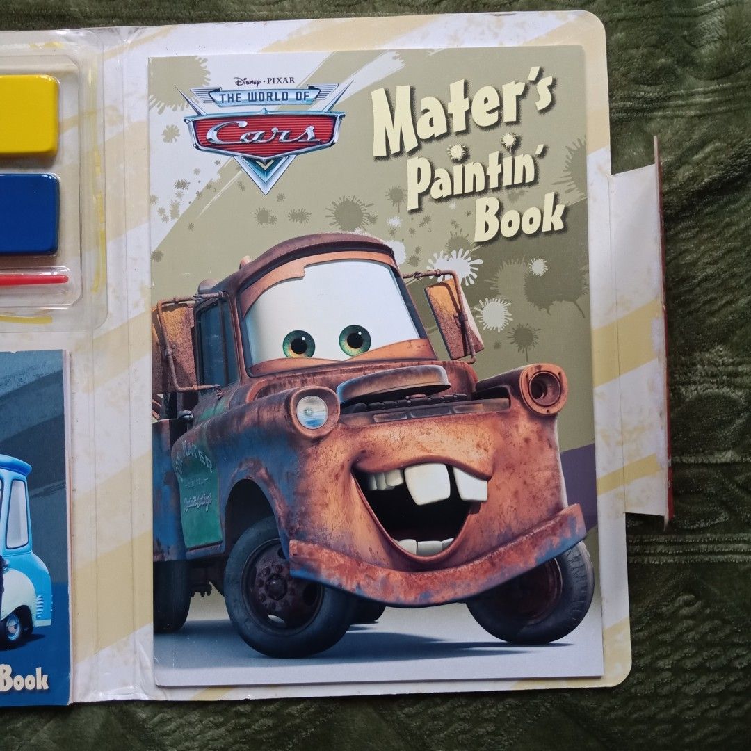 Buku mewarnai disney cars coloring book 3in1, Buku & Alat Tulis, Buku