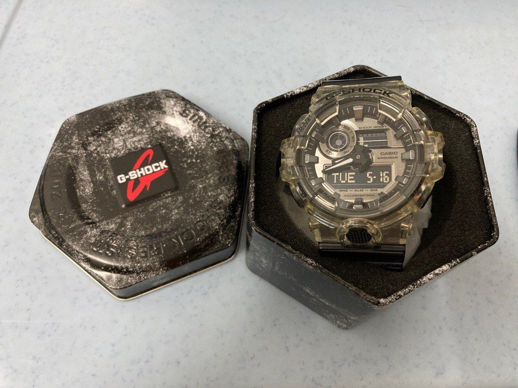 CASIO G SHOCK GA700SK 1A SEMI TRANSPARENT MEN SPORT WATCH Men s