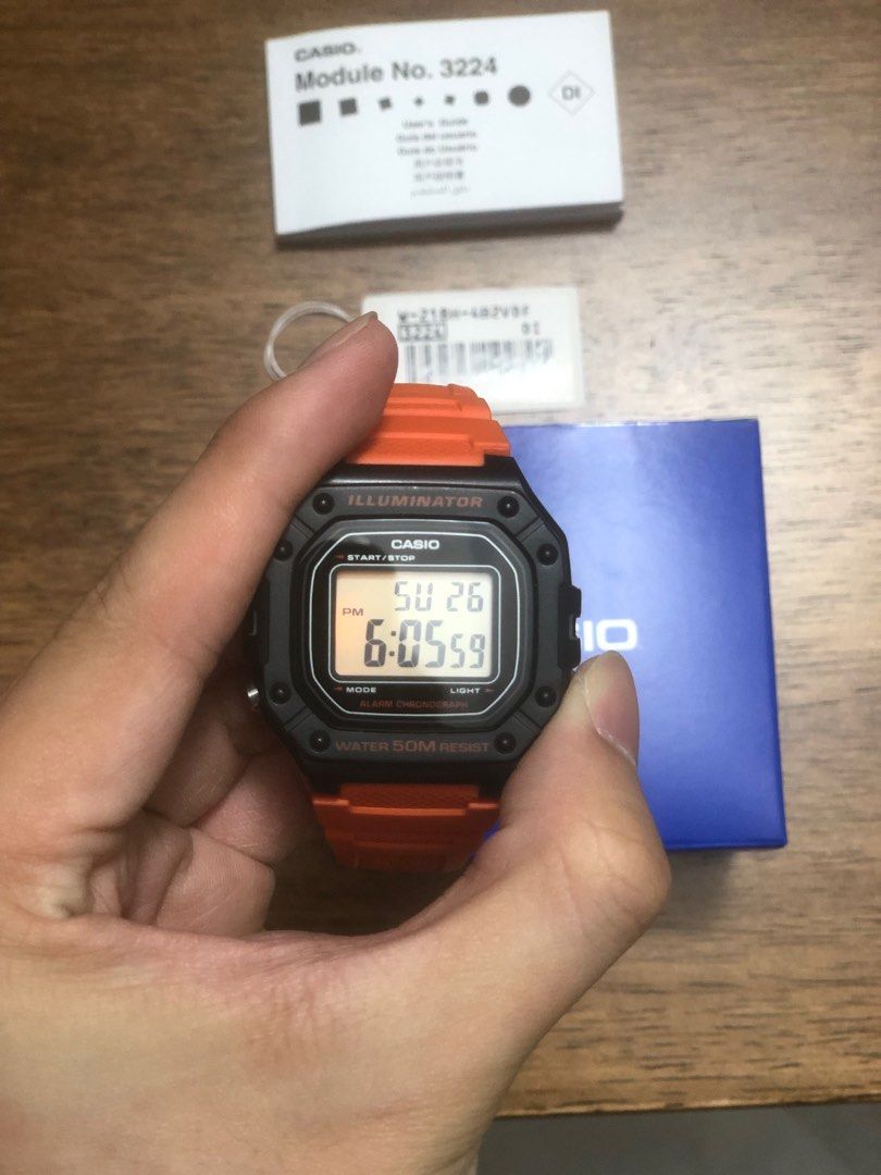 Casio w218h sales