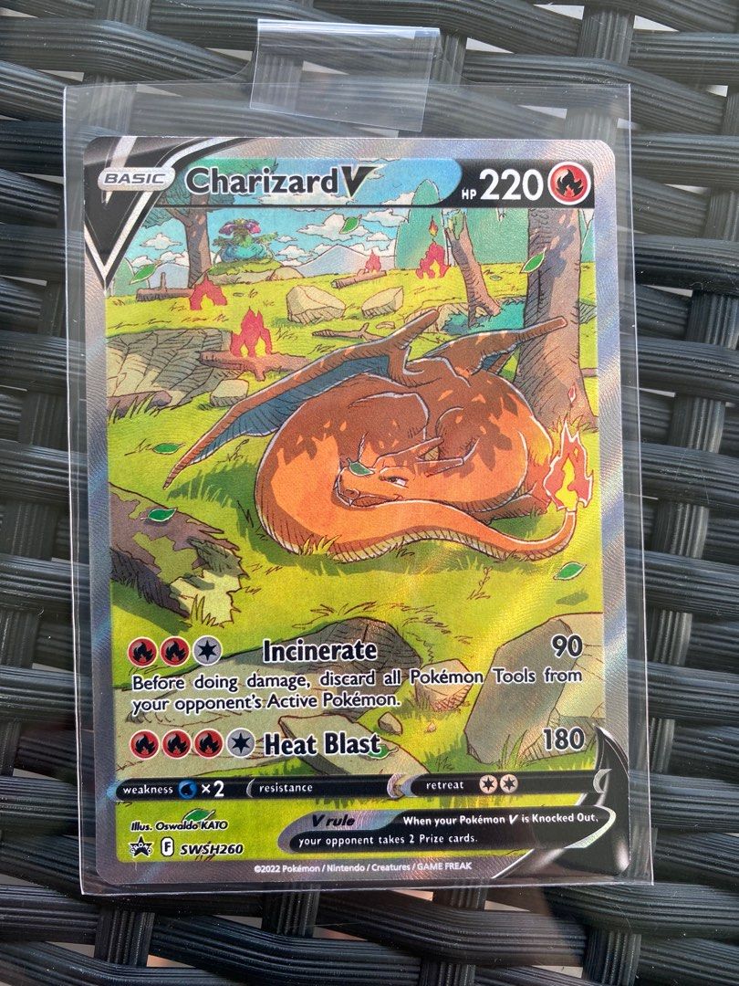 Charizard v Pokmon tcg, Hobbies & Toys, Toys & Games on Carousell