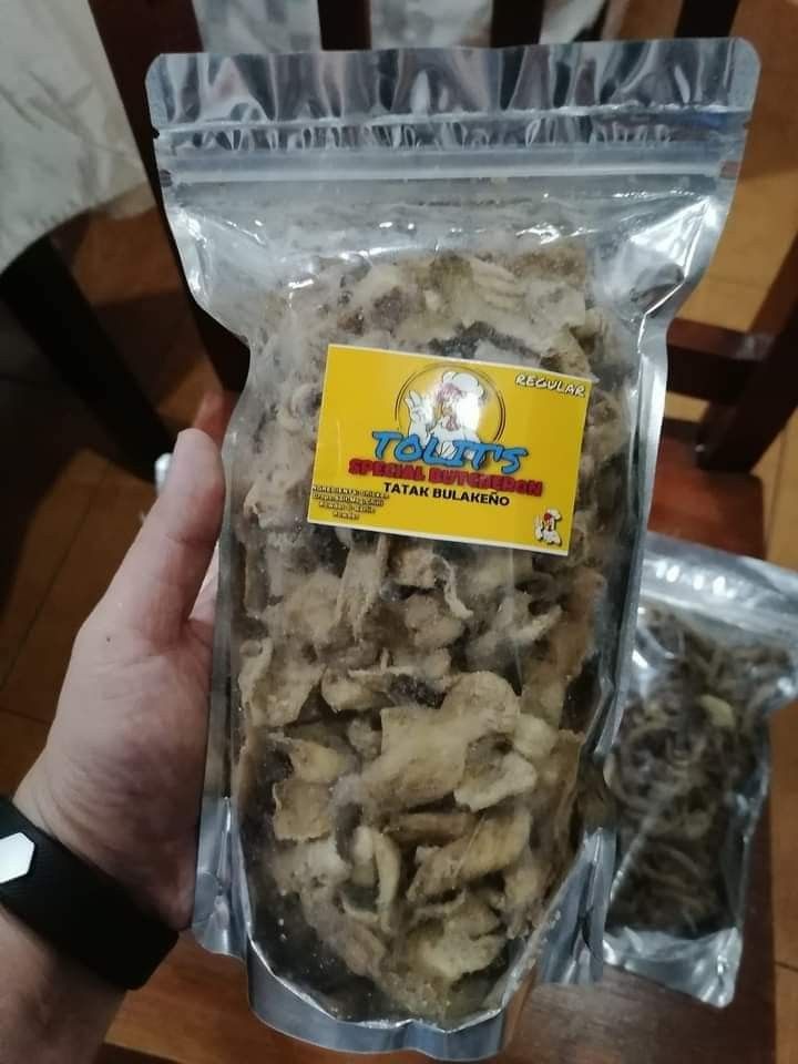 Chicharon at iba pa (Category: Local Eats) located in Cainta. Submitted by s_g22 (Listing ID 1232259522, Image 3). Description: CHICHARON BAGNET - P150.00 170 to 180 grams per pack Plain TABARON - P150.00 200 to 220 grams per pack Plain and Spicy MUSHROOM CHICHARON - P125.00 100 grams Plain and Spicy BUCHERON - P150.00 100 grams Plain and Spicy CHICKEN LITID - P125.00 100 grams Plain and Spicy.