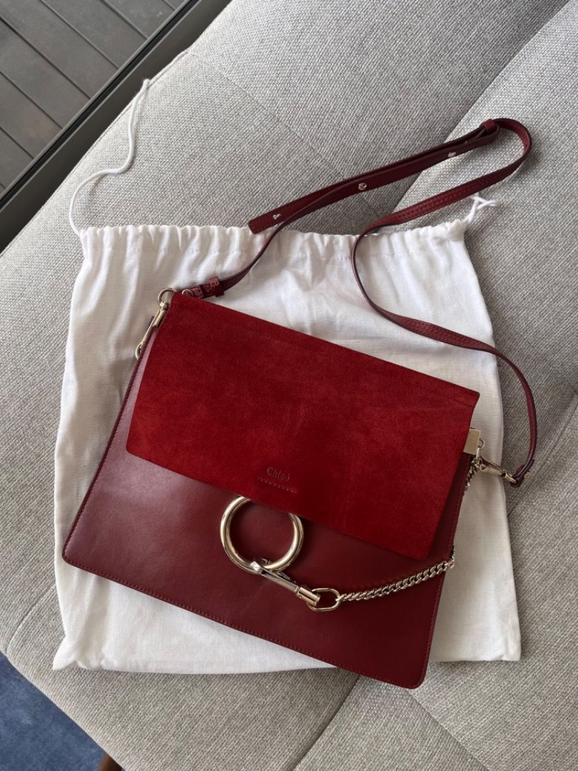 Chloe bag clearance burgundy