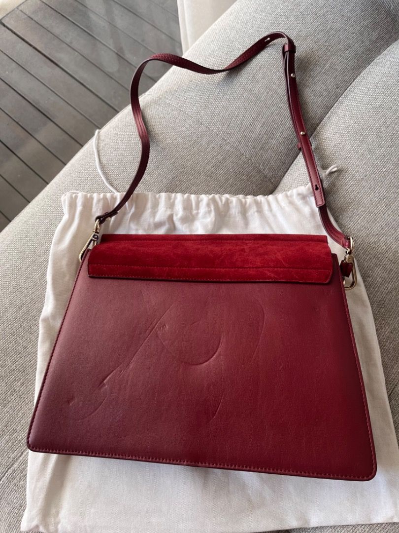 Chloe Burgundy Faye Bag
