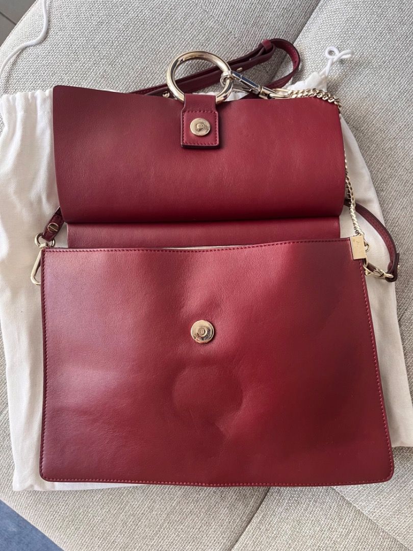 Chloe faye hotsell bag burgundy