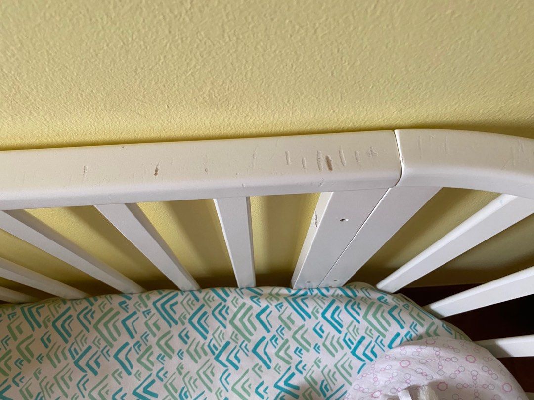 Convertible oval crib, Babies & Kids, Baby Nursery & Kids Furniture, Cots & Cribs on Carousell