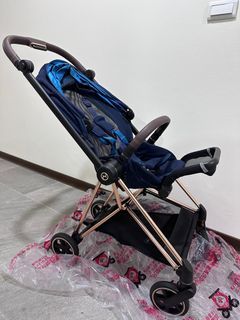 cybex mios玫瑰金管藍篷
