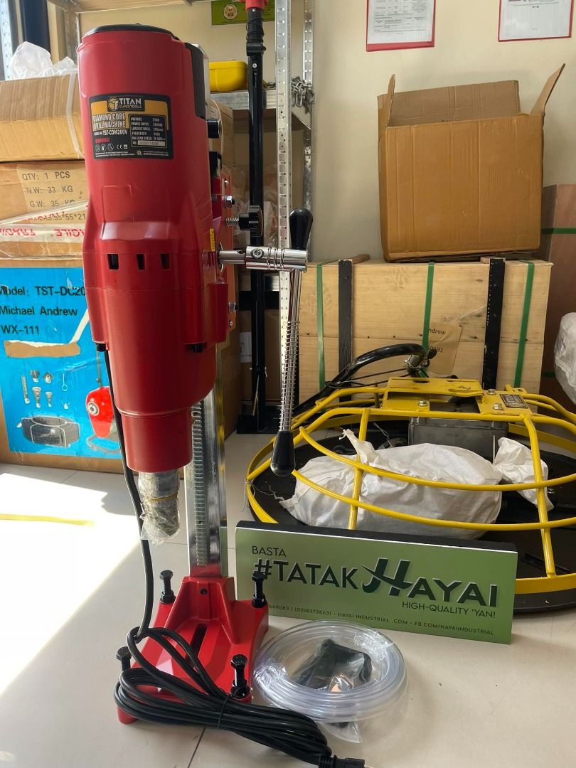 Diamond core drill machine (Category: Construction Tools & Equipment) located in Manila. Submitted by 09150361920ronvillaflor (Listing ID 1232220355, Image 3). Description: Diamond core drill machine 220V Price: 18,500 "WELCOME TO HAYAI INDUSTRIAL TOOLS SUPPLY" For inquiries GLOBE:📞 ☎ 0915-036-1920 VIBER:📞 ☎ 0915-036-1920 Email me@ 📫 📑 r-o-n-.-h-a-y-a-i-@-g-m-a-i-l.c-o-m Check my Carousell: https://www.carousell.ph/u/ronvillaflor0/ PRICE MAY 