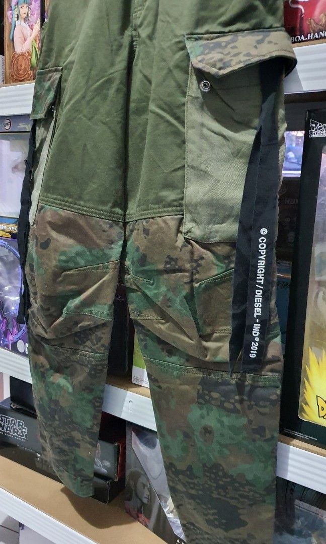 Diesel camo cargo pants on Carousell