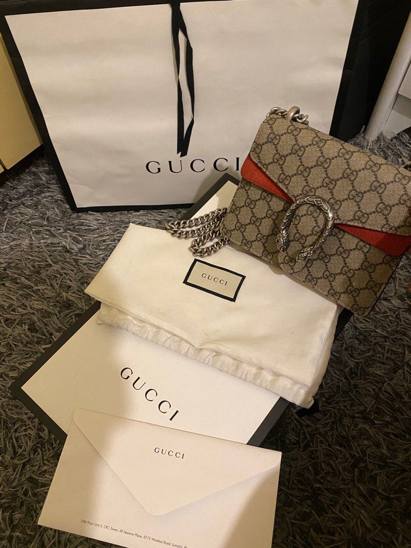 Gucci Dionysus GG Supreme mini bag Luxury Bags Wallets on Carousell