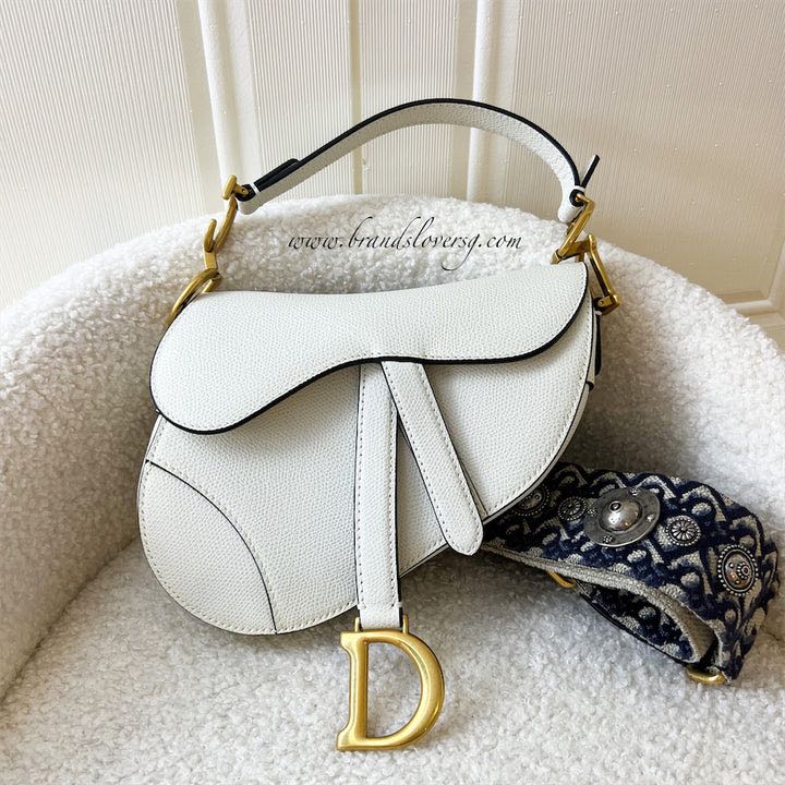 White new arrivals dior saddle