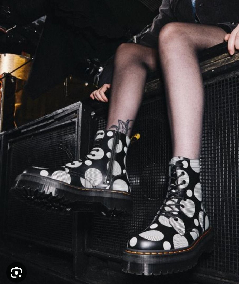 Polka dot doc martens on sale