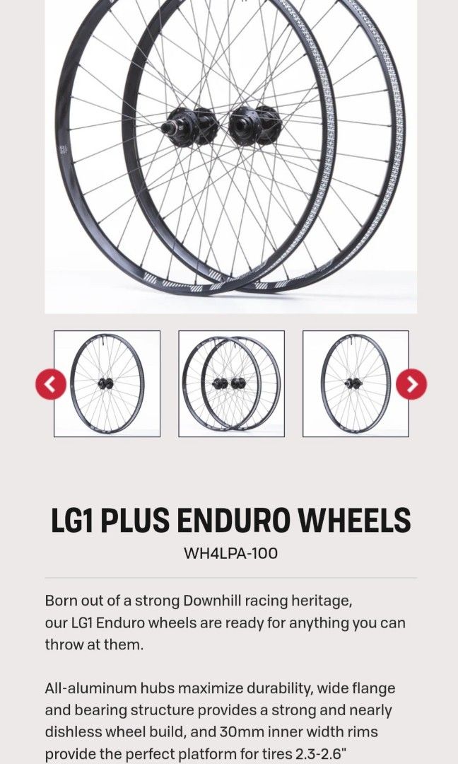 Lg1 plus enduro wheels cheap