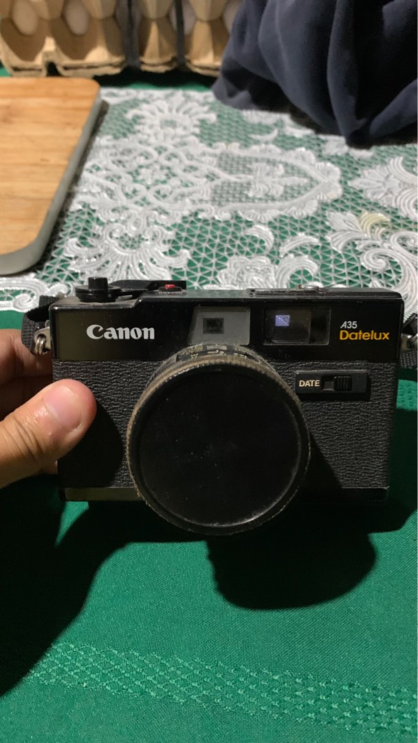 Appareil Photo Canon A35F 40mm F/2.8 – Télémétrique Vintage Avec Flash Intégré, Noir, Made In Japan