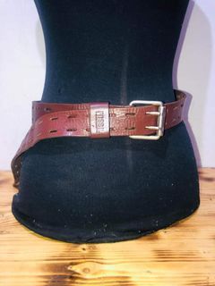 FOSSIL brown leather belt unisex