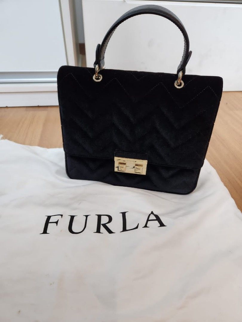 Furla velvet bag cheap