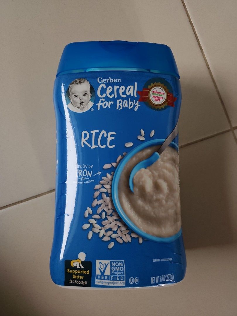 Gerber rice cereal for baby . 1st food, Babies & Kids, Nursing