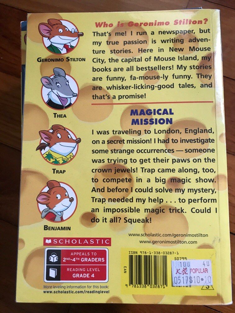 Geronimo Stilton Books (Reading level grade 4), Hobbies & Toys, Books & Magazines, Children's
