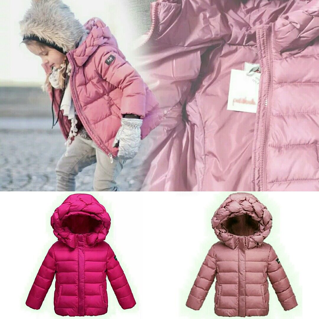 Girls down jacket clearance with hood