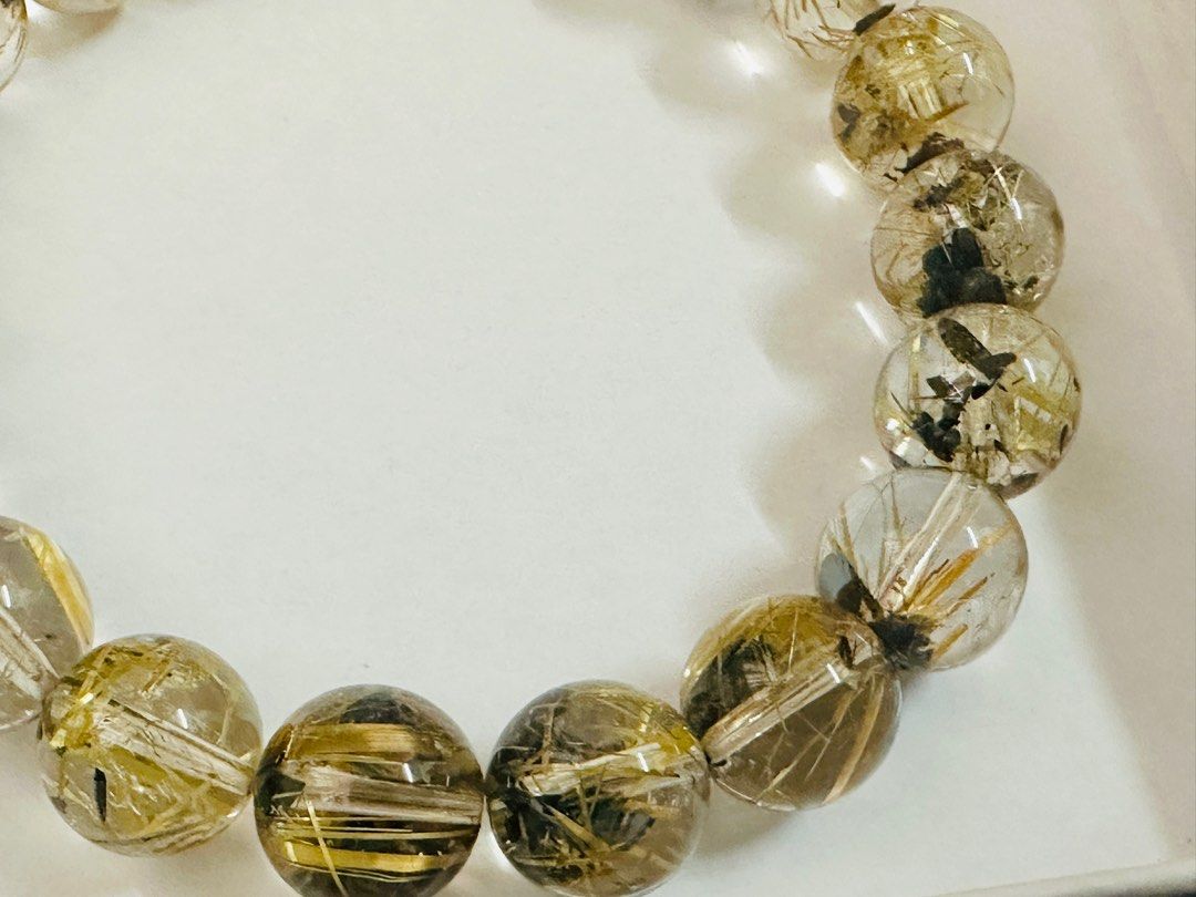 Golden rutilated quartz ring sale