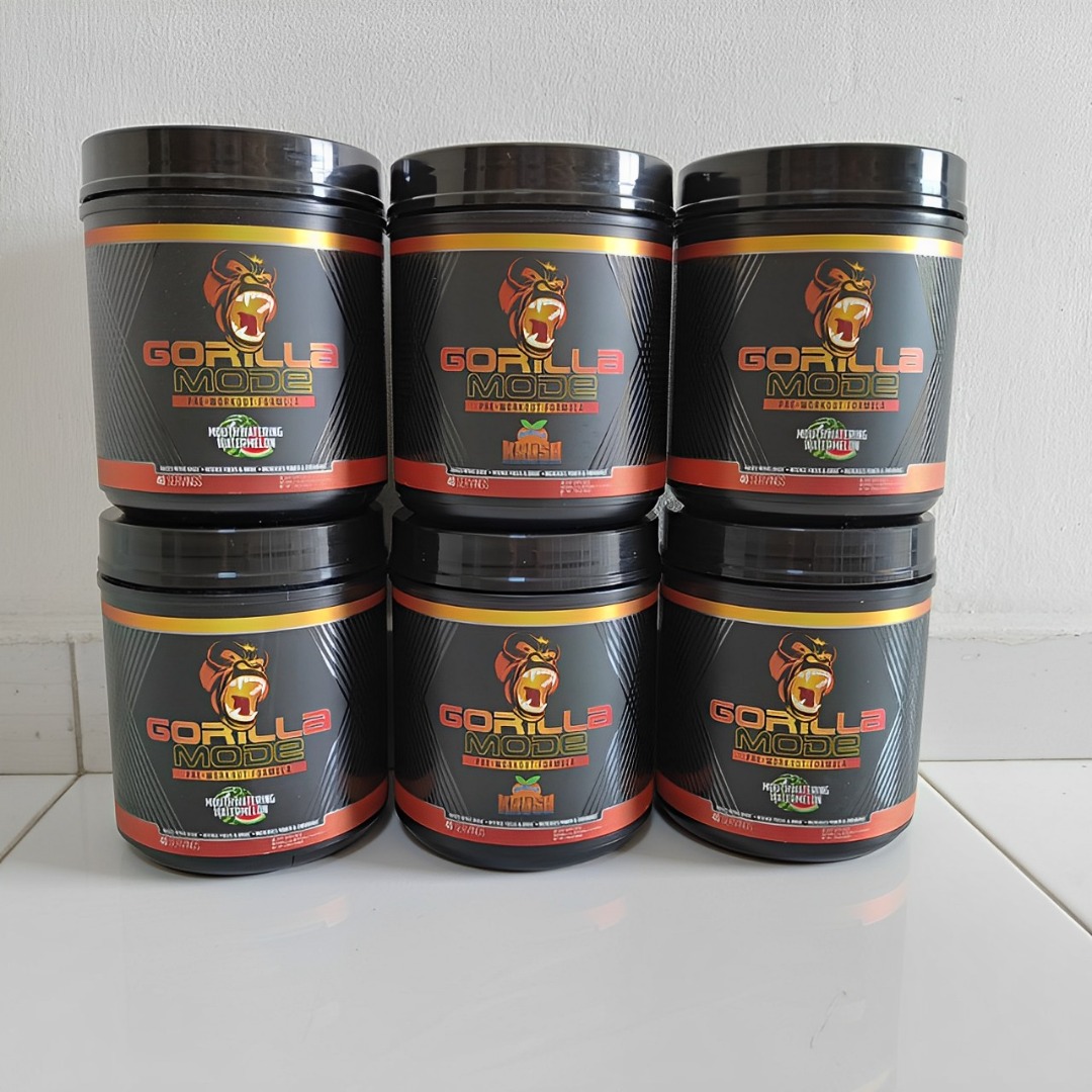 Gorilla Mode Pre Workout 2 Flavors Left PROMO AND FREE SHIPPING AVA