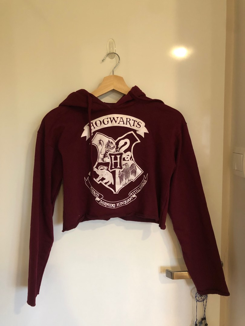 Harry potter top cropped hoodie