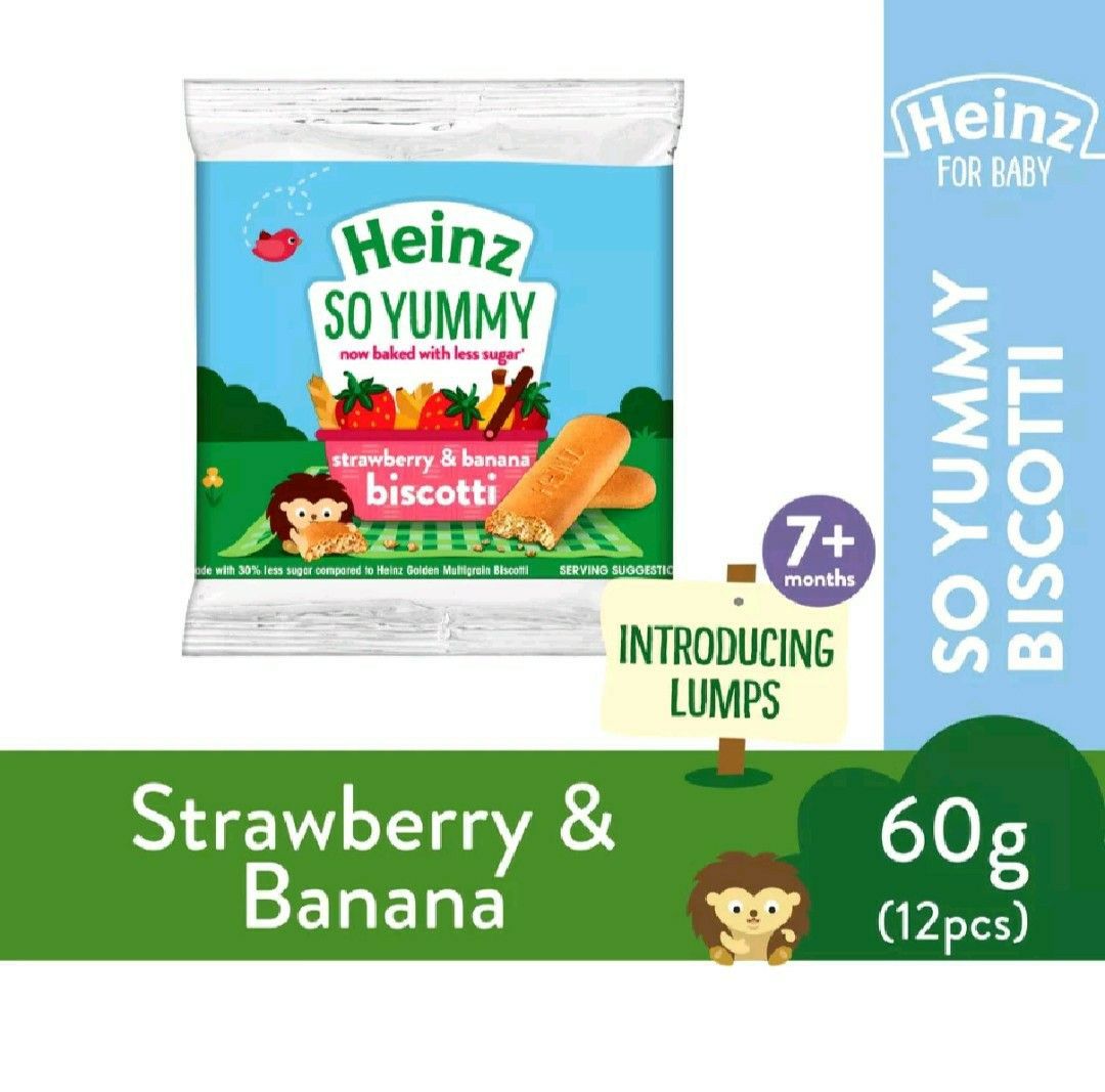 Heinz so yummy biscotti for baby 60g, Babies & Kids, Nursing & Feeding