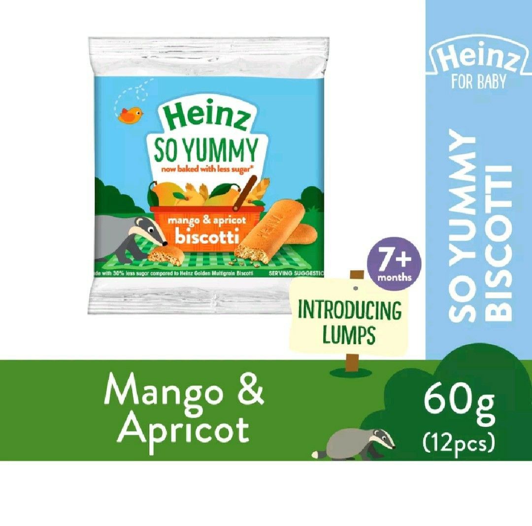 Heinz so yummy biscotti for baby 60g, Babies & Kids, Nursing & Feeding