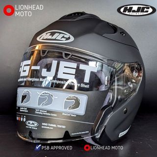 HJC FGJET HELMET FIBERGLASS PSB APPROVED FREE DELIVERY 