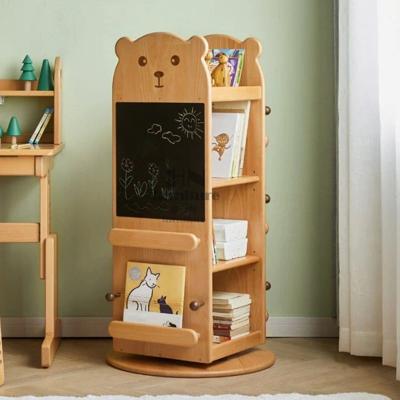 hn1111 DREW Multifunctional Revolving Child Bookshelf, Babies & Kids