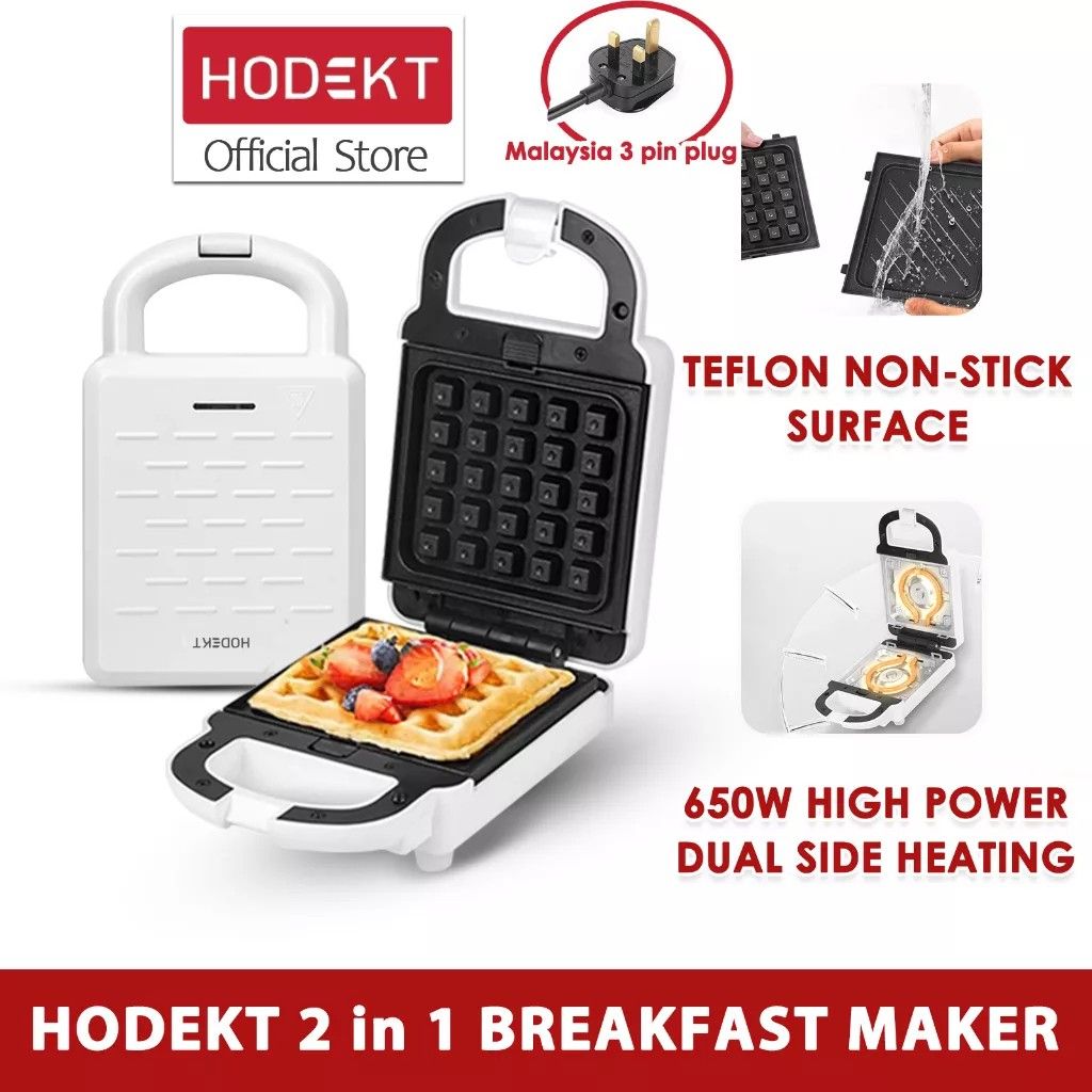 HODEKT 2 in 1 sandwich and waffle maker, TV & Home Appliances, Kitchen